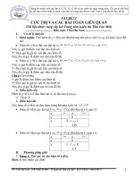 Vấn đề Cực trị - ÔTĐH - Lý thuyết và bài tập