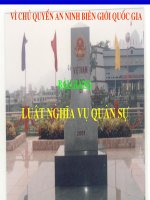Bài 2 Khối 11: Luật Nghĩa Vụ