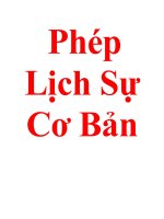 Phép lịch sự cơ bản 