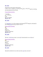 Bộ đề trắc nghiệm-đáp án số 34 môn Hóa