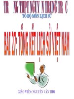 bài 27: tổng kết lịch sử việt nam