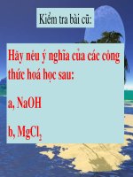 Bài giảng môn Hóa Học 8 (hot) - Thao giảng