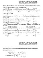 Đáp án đề KT HK II-11NC (07-08)