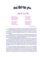 Bài thơ: Gió từ tay mẹ