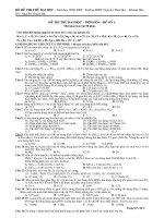 BỘ đề THI THỬ đại học   năm học 2008 2009 trường THPT nguyễn thái học   môn hóa học (đề số 1) 