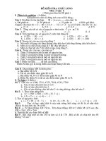 Đề KSCL cuối năm Toán 6