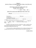 ĐƠN XIN GIA HẠN GIẤY PHÉP KHAI THÁC THUỶ SẢN