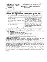 De thi kì I lop 6,7,8,9