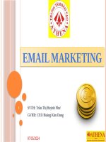Báo cáo đề tài nghiên cứu, triển khai áp dụng kỹ thuật email marketing tại athena 