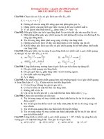 1000 câu hỏi trac nghiem VL ôn thi vào ĐHCĐ Phần 8.doc