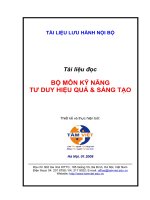 080101 Tai lieu doc Bo mo Tu duy hieu qua & sang tao v5.doc