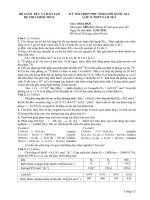 KỲ THI CHỌN HỌC SINH GIỎI QUỐC GIA LỚP 12 THPT NĂM 2011 môn hóa học