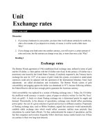 Unit 9 exchange rate key 