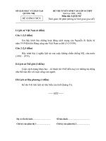 DE THI TUYEN VAO LOP 10 MON SU NAM HOC 2008-2009