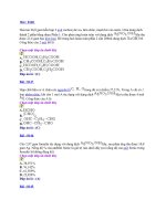 Bộ đề trắc nghiệm-đáp án số 53 môn Hóa