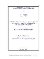 [Luận văn]ảnh hưởng liều lượng phân đạm và mật độ trồng đến năng suất của giống ngô lai DK   888 tại huyện cư jút   đăk nông 