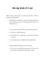 Bài tập kinh tế vĩ mô 1 
