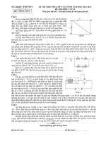 ĐỀ THI CHỌN HSG LỚP 9 CẤP TỈNH NĂM HỌC 2012-2013 ĐỀ THI MÔN VẬT LÍ