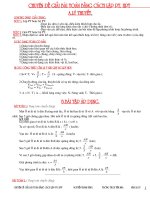 Chuyen de giai bai toan bang cach lap PT,HPT