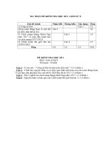 Đề thi Sử 8 kỳ I