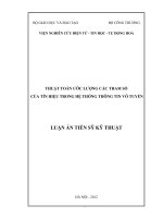 LUẬN ÁN TIẾN SỸ KỸ THUẬT