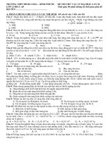 ĐỀ THI THỬ VLÝ ĐẠI HỌC (CÓ Đ.A)