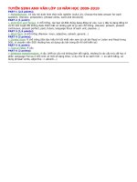 de thi thu tuyen sinh 10 ( moi nhat)