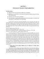 CHƯƠNG 1 TỔNG QUAN VỀ QUẢN TRỊ MARKETING