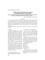 Tuyển chọn các chủng Bacillus thuringiensis có khả năng diệt sâu tơ và sâu xanh