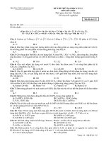 ĐỀ THI THỬ ĐẠI HỌC LẦN 2 NĂM 2008 - 2009