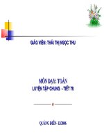 Toán 2 - Luyện tập chung