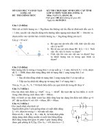 ĐỀ THI CHỌN HỌC SINH GIỎI CẤP TỈNH NĂM HỌC 2011-2012 MÔN VẬT LÝ LỚP 12 – SỞ GIÁO DỤC VÀ ĐÀO TẠO LONG AN