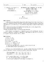 Đề thi chọn học sinh giỏi cấp tỉnh năm học 2012-2013 môn hóa học