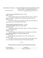 KỲ THI TỐT NGHIỆP TRUNG HỌC PHỔ THÔNG NĂM 2007 Môn thi: LỊCH SỬ - Trung học phổ thông phân ban