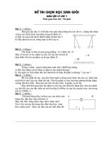 Đề Vật Lý lớp 7