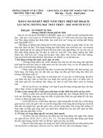 Báo cáo XD trường học thân thiện