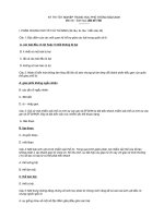 ĐỀ VÀ ĐÁP ÁN THI TN MÔN SINH 2009