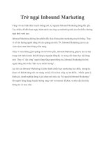 Trở ngại inbound marketing 