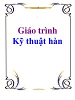 Giáo trình  kỹ thuật hàn 