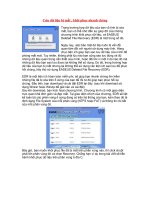 Cứu dữ liệu bị mất và khôi phục nhanh chóng 