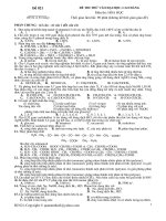 ĐỀ THI THỬ VÀO ĐẠI HỌC, CAO ĐẲNG Môn thi: HÓA HỌC ĐỀ SỐ 021