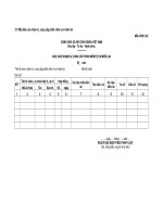 MẪU BÁO CÁO NHẬN IN, CUNG CẤP PHẦN MỀM TỰ IN BIÊN LAI