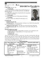 Tiết 40 Đàn ghi ta của Lor-ca