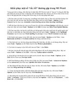 khắc phục một số sự cố ở máy tính