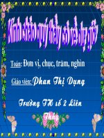 Bài: Đơn vị chục, trăm, nghìn