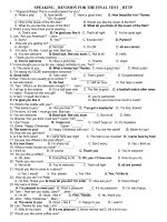 ÔN THI  TN_ SPEAKING