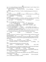 Đề 1 - 1 số bài trắc nghiệm chọn lọc