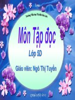 MỘT VỤ ĐẮM TÀU - TĐ LỚP 5