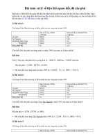 Ôn TN12-Bài toán xử lý số liệu liên quan đến độ che phủ