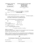 ĐỀ THI TUYỂN SINH VÀO LỚP 10 THPT NĂM HỌC 2011-2012 MÔN TOÁN CHUYÊN - SỞ GIÁO DỤC VÀ ĐÀO TẠO PHÚ YÊN